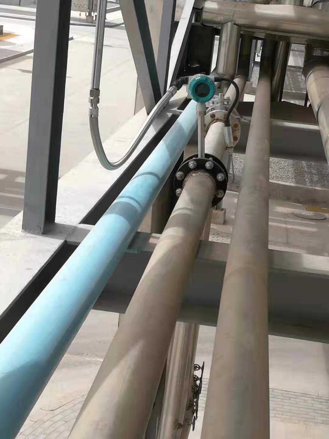化工厂涡街流量计，安装调试完毕-bb贝博中国官网